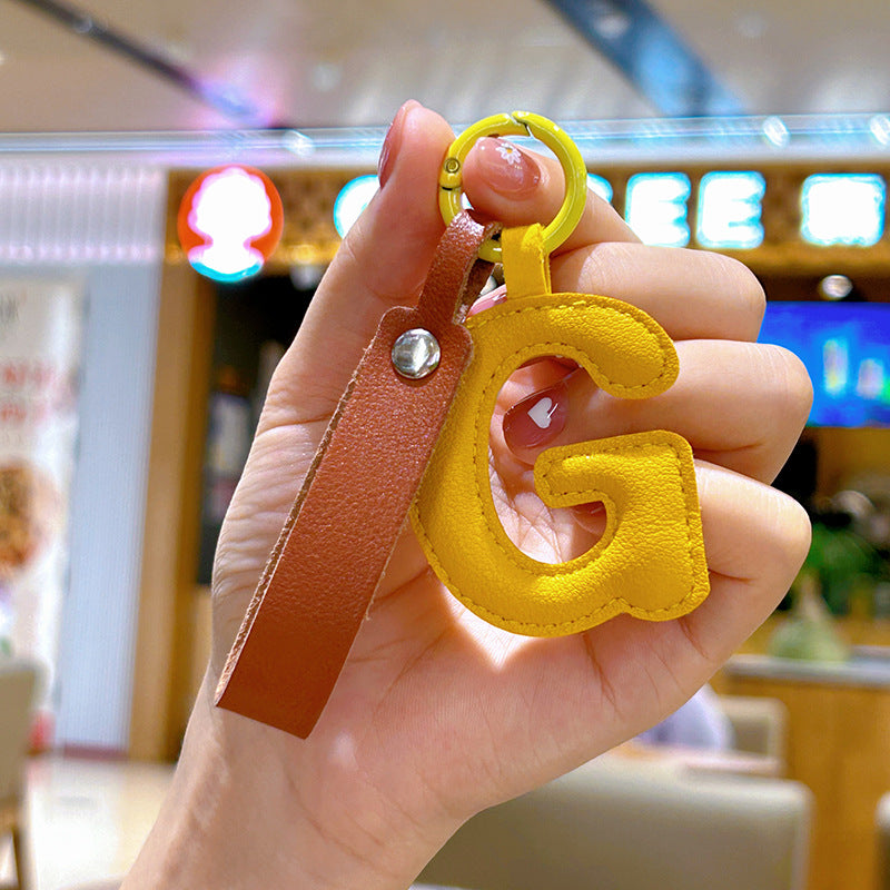 Wholesale Leather Keychains With English Letters
